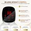 Afluodn Lymphatic Drainage Massager, Anti Cellulite Massage Tool & Body Sculpting Machine With 30-Level Microcurrent, Light, Heat & Vibration For Legs, Arms & Belly, Helps Reduce Stretch Marks & Cellulite