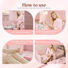 Beauzmo Epilator,2 In 1Epilator For Women Rechargeable,Womens Electric Shaver With Led Light,Rechargeable,Hair Removal For Women Legs/Face/Bikini/Arms,Smooth Epilator Trimmer Travel Kit Set Upgrade
