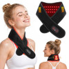 Dus Red Light Therapy For Neck Portable 660Nm & 850Nm Infrared Light Device For Muscle Relaxation Skin Firming Pain Relief & Improved Circulation Rechargeable With Timer