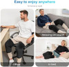 Comfier Heated Knee Massager With Vibration, Graphene Heating Knee Wrap With 5 Modes, Adjustable Size For All User