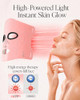 V Vym By Clinmate Infrared Light Therapy For Face 36J/Cm High Energy 292 Light Spot 3 Light With 830Nm Nir 633Nm Red 590Nm Amber Wireless Rechargeable 18Wh Red Light Mask For Glowing Skin Gen Pink 4.6Oz