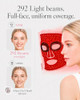 V Vym By Clinmate Infrared Light Therapy For Face 36J/Cm High Energy 292 Light Spot 3 Light With 830Nm Nir 633Nm Red 590Nm Amber Wireless Rechargeable 18Wh Red Light Mask For Glowing Skin Gen Pink 4.6Oz