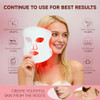 Cylbune Red Light Therapy For Face 3 Modes Portable Led Face Mask 850Nm Red Light Face Mask With Red, Blue And Mixed Light Rechargeable Remote Light Therapy Mask For Home Yoga Travel Gym