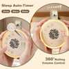 Auxab White Noise Machine, Portable Sound Machine With Tws Stereo Pairing, 22 Hi-Fi Soothing Sounds For Sleeping Adults & Family, 10H Battery Life, Travel Noise Machine With Safety Lock & Night Light