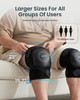 Comfier Fsa Cordless Knee Massager With Heat And Vibration For Pain Relief Hsa Eligible Items Graphene Heating Pad For Knee With 5 Massage Modes Rechargeable Heated Knee Brace Father ' s Day s