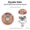 Co2Crea Hard Case And Head Compatible With Finishing Touch Flawless Facial Hair Remover Electric Face Razor For Women (Rose Gold Case + Head)