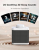 Afuosy White Noise Sound Machine With 20 Soothing Sounds, 18-48H Powerful Battery, 3 Timers Memory Function And White Noise Machine For Sleeping, Portable Sound Machine For Baby Adult Fathers Day