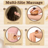 Trinkrittey Wooden Scalp Massager Comb Wooden Hair Brush Head Gua Sha Brush Hair Scrubber Portable Handheld Hairs Growth Tool For Women Men Hairs Growth Stress Relief Spa 2 Pack