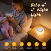 Smilebop White Noise Machine With Night Light, 30 Soothing Sounds Portable Sound Machine For Baby And Adults, 10 Color Night Light, 5 Timer Options, Memory Function,Compact For Travel (White)