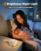 Afuosy White Noise Sound Machine With Voice Recording, 16 Soothing Sounds Portable Noise Machine, Night Light, Timer, Rechargeable White Noise Machine For Sleeping Nursery Home Office Travel