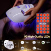 Cdkmax Red Light Therapy For Face Led Light Therapy Mask For Face 7+1 Colors Led Facial Skin Care Mask Rechargeable Beauty Device With Adjustable Strap And Usb For Home & Travel Use