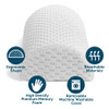 Comfilife Knee Pillow For Back Sleeping 100 Memory Foam Bolster Pillow For Legs Under Knee Pillow For Sleeping On Back Leg & Hip Pain Relief For Side Sleepers Half Moon Pillow