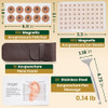Granvera Premium Acupuncture Pen Ear Seeds Acupressure Kit Ear Seed Stickers With Stainless Steel Gua Sha Fascia Stick Massage Tool Auricular Therapy Set Trigger Point & Relaxation Wellness Kit 6 Packs
