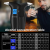 Haptique Breathalyzer With Lcd Digital Display, Portable Tester For Alcohol Includes 12 Mouthpieces(Blue)