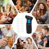 Haptique Breathalyzer With Lcd Digital Display, Portable Tester For Alcohol Includes 12 Mouthpieces(Blue)