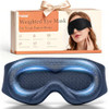 Focbeo Weighted Eye Mask For Sleeping - 100% Blackout Sleep Mask For Women & Men, 3D Contoured Eye Mask For Lash Extensions, Zero Eye Pressure, Memory Foam, Adjustable Strap For Airplane Travel & Meditation
