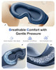 Focbeo Weighted Eye Mask For Sleeping - 100% Blackout Sleep Mask For Women & Men, 3D Contoured Eye Mask For Lash Extensions, Zero Eye Pressure, Memory Foam, Adjustable Strap For Airplane Travel & Meditation