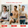 Evateale Red Light Therapy Belt For Body, Cordless Infrared Therapy Belt For Back/Abdomen, Waist Wrap With Pulse/Vibration Massage & Timer, Pain Relief, Muscle Relaxation & Circulation Boost, For Parents