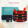 Evateale Red Light Therapy Belt For Body, Cordless Infrared Therapy Belt For Back/Abdomen, Waist Wrap With Pulse/Vibration Massage & Timer, Pain Relief, Muscle Relaxation & Circulation Boost, For Parents