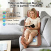 Comrelax Full Body Massage Mat With 3 Heating Zones, Head & Neck Support Pillow, Soft Foldable Relaxation Pad With Gentle Vibration For Bed, Floor Or Couch, Home Use