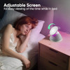 Vlanxie White Noise Sound Machine For Sleeping, 50 Non-Looping Soothing Sounds, 7 Color Night Light With Adjustable Brightness, Timer & Alarm Clock, Touch Screen Control For Baby, Kids, Adults, Home&Travel