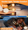 Hmusic Portable White Noise Machine With Voice Recording - 16 Soothing Sounds Sleep Machine, 20-60H Battery, 3-Level Night Light | 3 Timers Sleep Aid For Adults & Babies