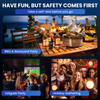 Vxf Breathalyzer, Portable Alcohol Breathalyzer Tester With Lcd Display & Indicator Ring, Professional-Grade Accuracy, Includes 30 Replaceable Mouthpieces, For Personal & Party Use