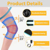 Comrelax Knee Massager With Heat & Air Compression, Heated Knee Brace Wrap, Knee Heating Pad For Arthritis, Joint Pain, 4 Modes 3 Intensities 3 Heat Levels, Leg Massager With Lcd Controller (No Battery)