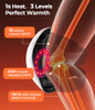 Msfoot 4 Kneading Cushions Knee Massager +1-Second Heat + Red Light Therapy | 3 Intensity Levels, Adjustable Straps Up To 18.9In | Cordless Joint Pain Relief For Arthritis, Athletes & Seniors