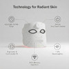 Jvv Red Light Therapy For Face, 7 Colors Led Facial Skin Care Mask, 10-Minute Auto Off, Wearable For Home Use, White