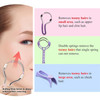 Ideal Swan Facial Hair Remover For Women, Manual Spring Hair Remover For Upper Lip, Chin, Face, Or Neck, Threading Hair Removal, Eyebrow Threading Machine Kit For Body Hair, Purple 4 Pack