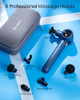Napre Massage Gun With Extension Handle And 3 Adjustable Angles,Deep Tissue Back Massage For Neck/Shoulders/Waist/Body Pain Relief,Handheld Percussion Muscle Massager With Case,Blue