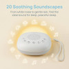 Kdtomoy White Noise Machine, Portable Travel Sound Machine With 20 Soothing Sounds, Rechargeable Baby Sleep Soother With Night Light, Adjustable Volume, Light, Timer For Home, Nursery, Stroller