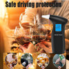 Zyncvibe Breathalyzer Alcohol Tester For Personal Use Portable Breath Alcohol Tester With Lcd Display, 12 Replaceable Mouthpieces Compact Alcohol Tester For Home Party a Travel
