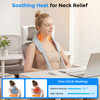Ohiele Cordless Neck Massager With Heat For Pain Relief,6D Kneading Shiatsu Neck And Shoulder Massager Deep Tissue With Remote,Use At Home, Office, Car - s For Mothers Fathers Day(Cloud Gray)
