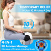 Holloii 4-In-1 Knee Massager Deep Heat Red Light Vibration & 3D Massage Cordless And Portable With Large Led Screen Ideal For Joint Pain Relief & Post-Workout Recovery For Families And Friends