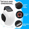 Holloii 4-In-1 Knee Massager Deep Heat Red Light Vibration & 3D Massage Cordless And Portable With Large Led Screen Ideal For Joint Pain Relief & Post-Workout Recovery For Families And Friends