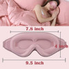 Gusonse Sleep Mask For Women Eyelash Extension, Eye Mask For Lash Extensions No Pressure 3D Contoured Lash Extension Sleep Mask, Block Out Light Sleep Protector Eye Shade Cover For Travel Yoga Nap