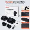 Klugpop Knee Massager With Heat For Pain Relief V5.0[2026 Upgraded] - Electric Cordless Heated Knee Brace With 6 Heat Levels And 3 Vibration Massage Mode, s For Men Women (Black, ) 2-Pack