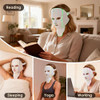 Jwahkg Red Light Therapy Mask For Face 7 Custom Modes With Infrared 'Cordless Led Face Mask & Neck Mask Portable Usb C Rechargeable For Home Use Working Travel Yoga