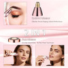 Lyjinbc Eyebrow Trimmer Facial Hair Removal For Women, 2 In 1 Electric Rechargeable Face Shaver & Eyebrow Razor With Painless Gentle Trimming - For Face, Upper Lip, Eyebrows
