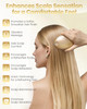 Pufier Electric Scalp Massager Rechargeable Head Massager With Anion Technology Portable Anti-Frizz Scalp Tool Scalp Massager For Men & Women(Gold)