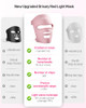 Orisary Red Light Mask, Silicone Cordless Led Mask With 368 Chips 2000Mah Rechargeable 3 Modes & Timer, Blue Light Infrared Face Mask Home Travel Working, Pink