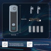 Moonpool Breathalyzer Alcohol Tester Portable Digital Breathalyzer With Lcd Display & Tri-Color Bac Indicator, Voice Guidance, Usb Rechargeable For Home & Party Use (Includes 4 Mouthpieces)