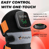 Fittyfun Knee Massager With Heat And Red Light Therapy, Fsa Eligible Hsa Approved 5000Mah Cordless Knee Massager For Knee Pain Relief, 60 Leds Near Infrared Knee Brace, Portable Knee Wrap For Joint/Calf/Elbow