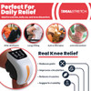 Idealstretch Idealproducts Knee Massager Pro+ With Heat, Red Light Therapy And Vibration, 6-In-1, Dual-Wavelength - Cordless, Portable, Adjustable Straps, Knee Pain Relief