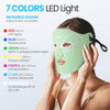 Oiameen Red Light Mask, 7-Clolor Red Light Therapy Mask, 3 Modes Led Face Mask With Near-Infrared 850Nm Timing Storage Bag For Home & Travel, Skin Care, Anti-Aging