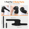 Rohvemj Cordless Heated Knee Massager, Knee Massager With Heat, Knee Massager For Pain Relief, Knee Heating Pad For Knee Pain Relief, Fsa Eligible Hsa, Heated Knee Brace Wrap, Black