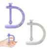 Ornarovi Acupressure Tool Clip With Fixed Clip, Adjustable Acupuncture Manual Massage Tools, Portable Pressure Point Massage Tool For Hand Foot Ear Fatigue Relief (Gray, Purple) 2Pcs