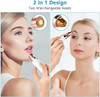 Meitrend Facial Hair Remover For Women,Nose Hair Trimmer Rechargeable 2-1 Eyebrow Razor Portable Electric Shaver Painless Hair Remover Device For Face Nose Peach Fuzz Body Beard Lips Chin Female Hair Removal